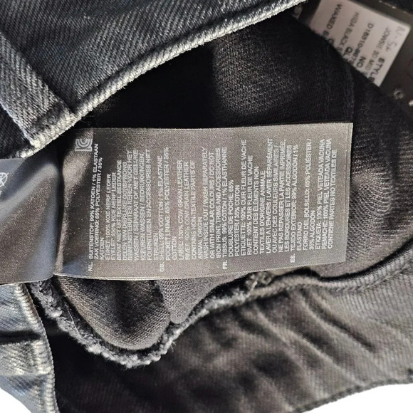 G-Star Raw Womens Jowsie 3D Mid Slim Jeans Size 27 Coated Waxed Denim NWT - Picture 10 of 12